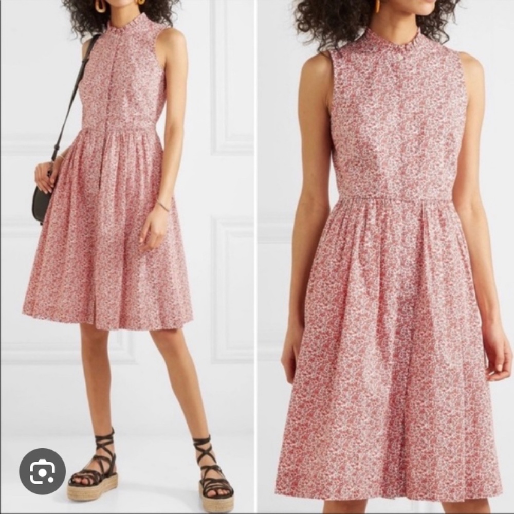 J. Crew Liberty Print Sleeveless Shirtdress sz 10